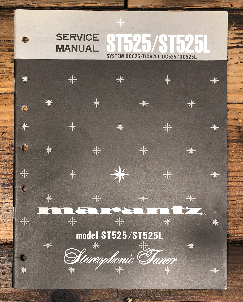 Marantz ST-525 ST525L Tuner Service Manual *Original*