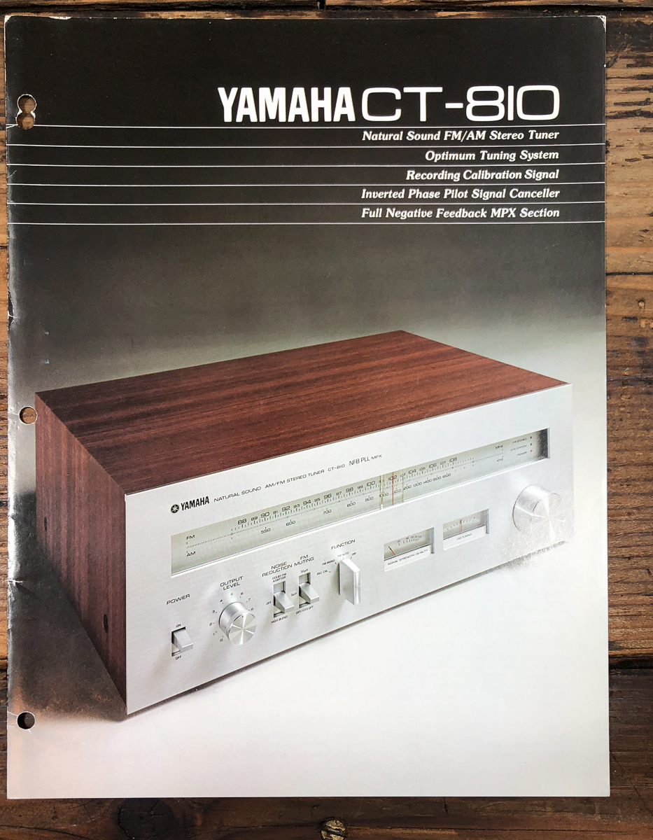 Yamaha CT-810 Tuner Dealer Brochure Brochure *Original* | eBay