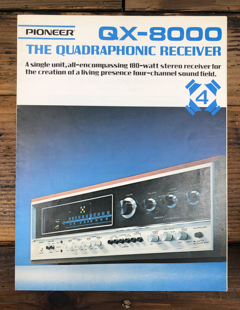 Pioneer QX-8000 Receiver 5pg Foldout Dealer Brochure *Original*
